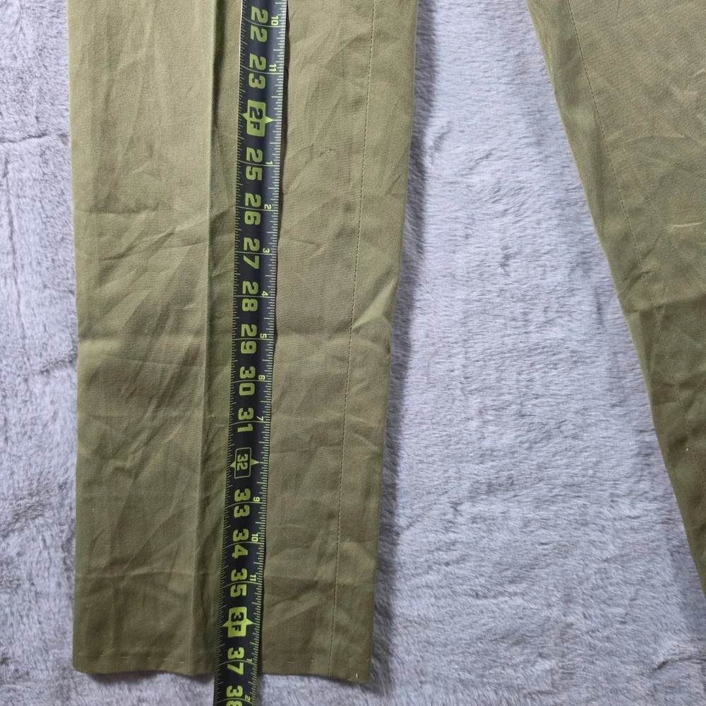 Boy Scouts of‎ America Uniform Pants Kids 26 Olive Green Vintage Red Piping BSA
